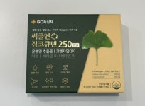 혈행 및 기억력 개선을 위한 하루 1알 녹십자 써클엔 징코큐텐 250 캡슐 3개월분 100캡슐 약국 판매용 리뉴얼 신제품 : 라이프웰