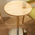 삼안 원형/사각 원목 테이블 600 업소용식당테이블 카페책상 : 삼안산업