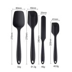 선물 - BPA 프리, 논스틱, 식기세척기 안전, 요리사, 셰프, 제빵사, 케토, 에코 컨셔스(블랙)를 위한 식품 등급 실리콘 청록 세트 Black : 뉴럴커머스