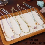 Ruifan 멀티 컬러 천연석 크리스탈 페르시 여성 목걸이 아쿠아 마린 자수정 담수 진주 초커 YNC200 : 반월무역20