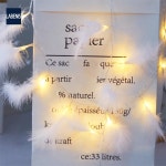 라베니스 80구 LED 깃털 가랜드 전구 웜색 10m 미니가랜드조명 화려한전구 트리장식 : 라베니스