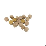 10pcs 브라운 6 레이어 돼지 가죽 가죽 13MM14mm Carom 큐 팁 당구 풀 팁 당구 용품 : 델루아1