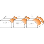 CMT 838 001 11 3피스 라운드오버 비트 세트 4인치 샹크 : 그린23