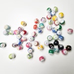 키링부자재 키링만들기 악세사리 부자재 코팅 당구공 비즈 : 리꾸리꾸