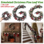 크리스마스 라탄 리스 재사용 가능한 장식 실내 벽난로 홈 데코용 걸이형 장식품 : 프라임비즈니스