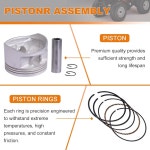 혼다 FORT/RAX 250 RE/CON TRX250 1997 1998 1999 2000 2001, 13101-HM8-000 13011-HM8-003용 68.5mm 피스톤 링 키트 : 위너메이커스