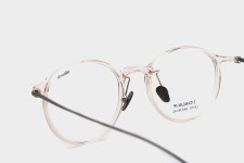 아이러뷰 L9110 C7 클리어핑크 원형 티타늄 콤비네이션 안경 : 길쭉씨안경