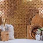 산예스키 10장 필 앤 스틱 백스플래시 타일, 자가 접착 모자이크 온 키친, 욕실 세면대, 벽난로 장식, 세탁 테이블(10, 주황색) : vario05