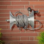 완화제 호스 릴, 스테인리스 스틸, 벽걸이용, H x W D 27 47 35cm, 은색 : 클리너팩토리