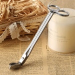 먹삼 캔들 윅 트리머 - 스테인리스 스틸 클리퍼 가위 그을음 감소 1팩, 실버 Silver : 해피캣 스토어