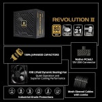 ENERMAX REVOLUTION III 650 - 완전 모듈형 PC 전원 공급 장치 650와트 80 플러스 골드 450W 12V-2X6 커넥터 100 일본 커패시터 슬리브... 