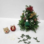 크리스마스트리 만들기 DIY 키트 생화트리 성탄절 오너먼트 수업재료 미술재료 : 수앤로즈플라워