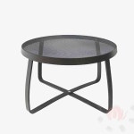 삼안 메탈 야외 원형 티테이블 590 인테리어테이블 카페테이블 : 삼안산업