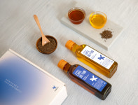 국산 참기름 +국산 들기름 선물패키지 180ml+180ml  2병 : 대덕 방앗간