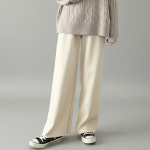 코듀로이 골덴 벨로아 벨벳 와이드 밴딩 팬츠 밍크 융 기모바지 빅사이즈 : Dear.H