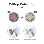 치과 복합 수지 연마 P2 디스크 연마 휠 다이아몬드 2단계 연마 시스템 14mm 휠 키트 나선형 P2 1.0 : 해리마켙