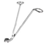 먹삼 캔들 윅 트리머 - 스테인리스 스틸 클리퍼 가위 그을음 감소 1팩, 실버 Silver : 해피캣 스토어