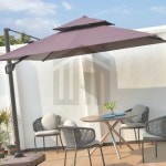 위니몰 각도조절 2.5m 대형 파라솔 커피 사각 테라스 마당 카페 태양광 : 위니몰 추천