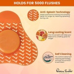 소변 케이크가 포함된 바이오 효소 방충망 탈취제 - 공중 화장실, 주유소에서 상업적으로 사용할 수 있는 위생 솔루션 감귤 향 오렌지 매트 (1팩)... 