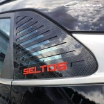 셀토스 튜닝 카본스타일 C필러 스포츠플레이트 몰딩 차 용품 가니쉬 : 멜번316