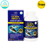 에버그린 프리미엄 연어 오메가3 약국 고함량 비타민D 대용량 혈행개선 오메가쓰리 300캡슐 : 헬시프리
