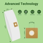 5팩 진공백 교체용 2-2.5갤런 타입 고효율 QAM70 백신 90668 9066833, 수집 PETOX EZ 백 B 필터 일회용 올어라운드 CMXZVBE38774, 및... 