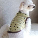 쿠키하트 골지기모 조끼 입기편한 등여밈 국산 강아지옷 루나몽 애견 반려견 수면 실내 외출복 : Lunamong