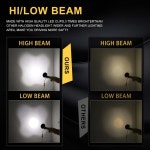 4pcs 5.75인치 36W 크리스탈 원형 LED 헤드라이트 밀폐 빔 IP68 방수 교체 4000 4040 5506 H5006 H651 / H466 : 딥바이탈에너지몰