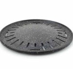 원형 불판 용 업소삼겹살 고깃집 테이블 뚜껑 구이판 식당 그릴 고기 집 : 애드플러스01