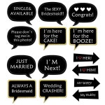 Kotbs 52pcs 웨딩 사진 부스 소품, 신부 샤워, 약혼 및 발렌타인 파티를 위한 바첼로렛 파티 소품 키트, 포토부스 용품 : 코코에비뉴25