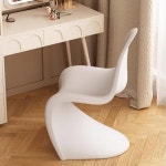 1인용 체어 원색 컬러 방지 등받이 투명한 소재 타입PC 13컬러 16컬러 10컬러 미끄럼 높이 인테리어 배기핏PPC소재 오렌지 : 인온사이트마켓