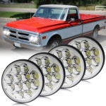 4pcs 5.75인치 36W 크리스탈 원형 LED 헤드라이트 밀폐 빔 IP68 방수 교체 4000 4040 5506 H5006 H651 / H466 : 딥바이탈에너지몰