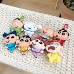 짱구 인형뽑기 가방키링 짱구 캐릭터 봉제인형 가방고리 장식 : 바이문스토어