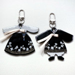 5cm 원형 검정색 아크릴 키링 나전칠기 자개공예 체험 원데이클래스 부자재 : 에버딘 네일