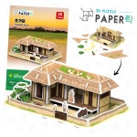 버니크라운 3D 입체 퍼즐 초가집 어린이만들기키트 키덜트조립 DIY교구 : 토끼정수리