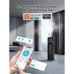 Zeova 9L/2 4Gal 스마트 쿨 미스트 , 탑 필 조용한 큰 방, 550피트 커버, 앱 및 리모컨, 60시간 런타임, 7가지 색상 조명, 침실, 사무실, 블랙용... 