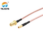 1PCS TEJIATE 어댑터 케이블 MMCX-SMA  변환 SMA-KY 8-90CM 1M 1.5M 2M 길이 커넥터 RG316 와이어 : HK모터스