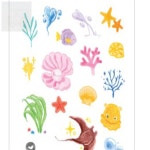 호호가게 바다 타투스티커 바디데코 쁘띠 나들이 : 호호네가게