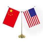 만국기 오피스 US Y형 크리스털 14x21cm 탁자기 중국 공단 14x21cm 베이스 2팩 American 배치 사다리꼴 8호 이중 카라 tibijoy : 노바... 