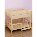 강아지원목침대 애견하우스 강아지가구 개침대 침대 강아지해먹 애견용품 XS 53x38 원목 : 둘리홈