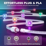 Go-ee 영구 실외등 프로, 데크 조명, IP68 방수 연장 코드 13피트 케이블, H706A H706B H706C, H705D/E/F, H7067 H7068 H7069(화이트... 