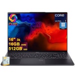 Acer Swift 16 AI 코파일럿+ 노트북 | 16인치 3K OLED 터치 100 DCI-P3 인텔 8코어 울트라 7 시리즈 2 256V 최대 47탑 16GB DDR5 512... 