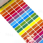 방수 네임스티커 소형 무지개 어린이집네임스티커 이름방수스티커 어린이집이름표 : 셀스토어마켓