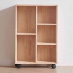 살림방 H6982 나무 5칸 이동식 수납 선반 600 옷서랍장 수납정리장 : 살림방2