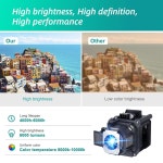 Stanlamp V13H010L63 교체용 램프 특수 EB-G5750WU EB-C450WH 하우징 내부 전구 EB-G5900 4200W 디자인 EB-G5950 EPSON 베어 업그... 