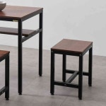 살림방 G8171 스틸 1인 벤치의자 400 1인스툴 : 살림방2