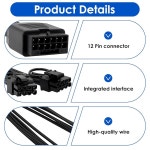 밀라케 12VHPWR 케이블 확장 어댑터, PSU용 16핀 16AWG, 고암페 남성 7.87인치(20cm) 600W 암수에서 듀얼 포트를 갖춘 GPU 8핀(6+2) 전원... 
