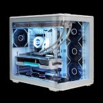 쿨러 마스터 엘리트 600 PC 파우치 케이스 ATX/M ATX/ITX 시뷰 룸 풀 무컬럼 게이밍 컴퓨터 데스크탑 : 인포글로벌상사