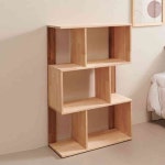 살림방 H6881 나무 3단 우측형 책장 북카페책장 : 살림방2