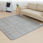 로또 한일 카페트매트 거실 탄소 전기 장판 모노륨 노르딕 그레이 브라운 : 알리치